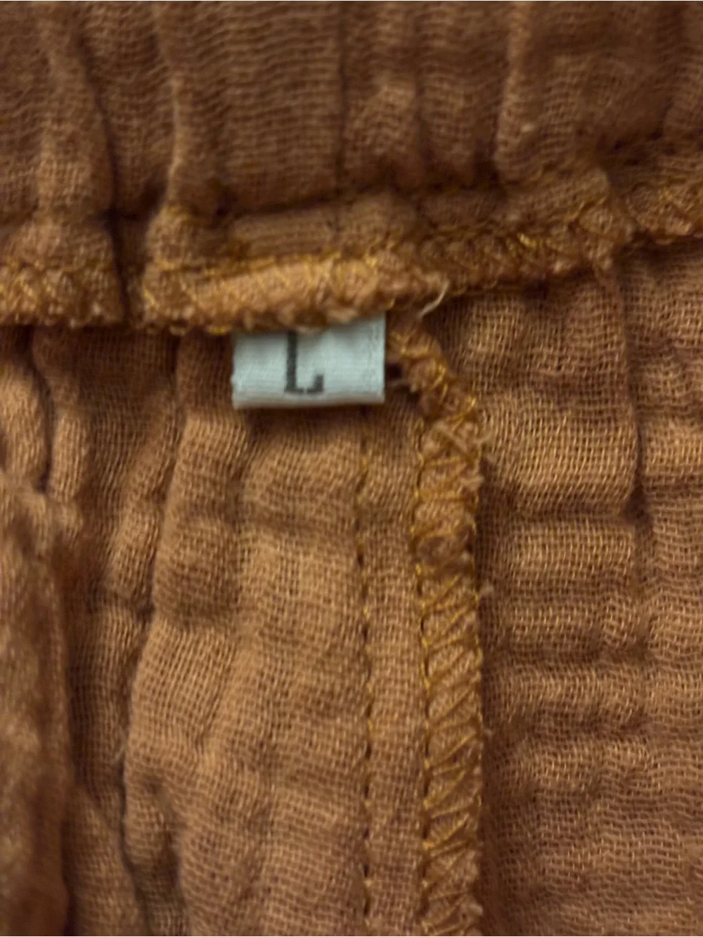 Women's Rust Brown Drawstring Shorts